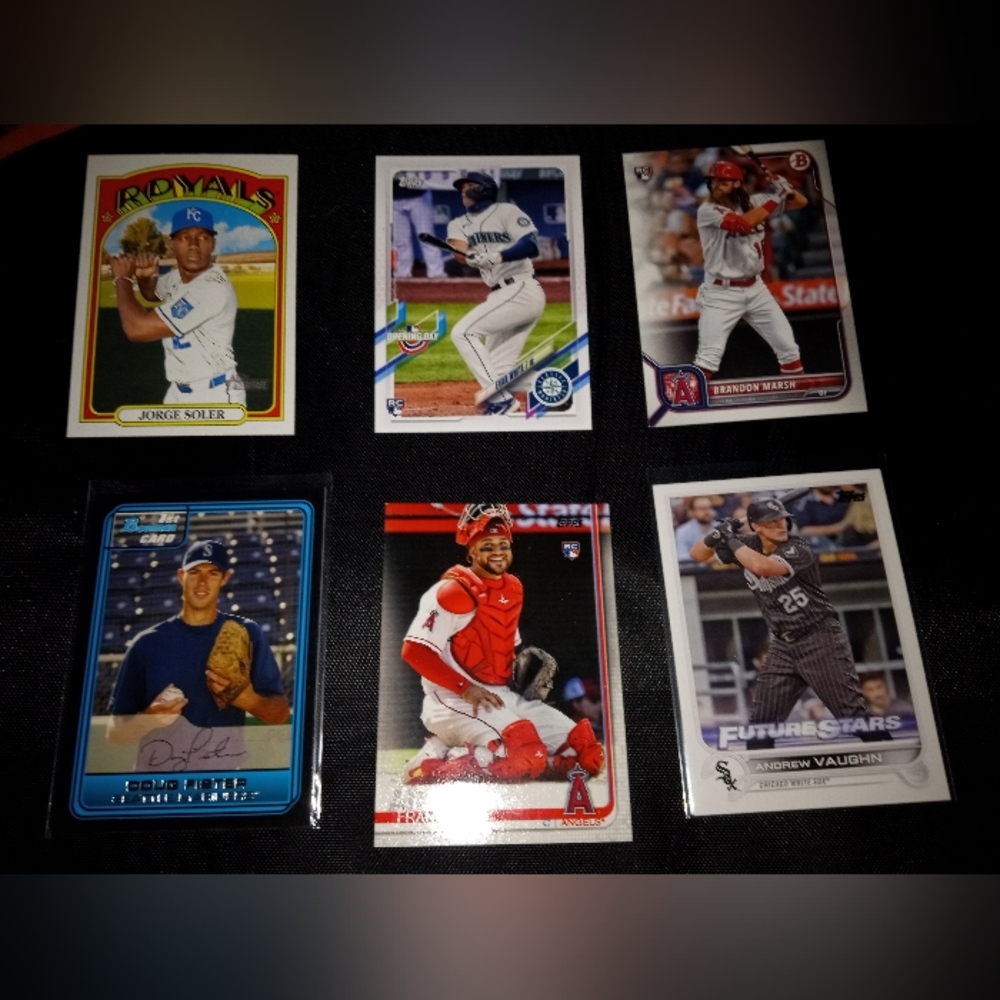 6 MLB cards/5 rookies 1 star
